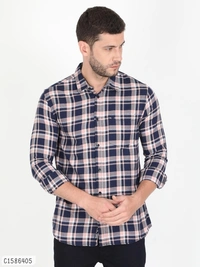 Cotton Blend Full Sleeve Shirts - M