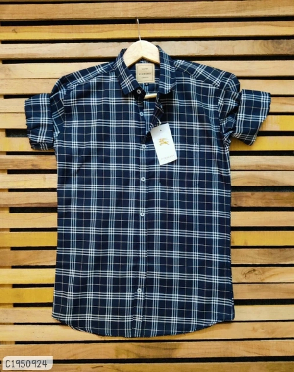 Cotton Solid Full Sleeves Shirts  - L