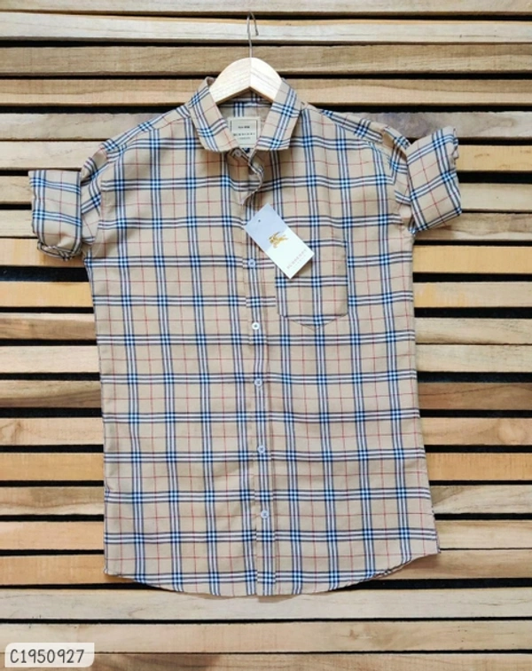 Cotton Solid Full Sleeves Shirts  - XL