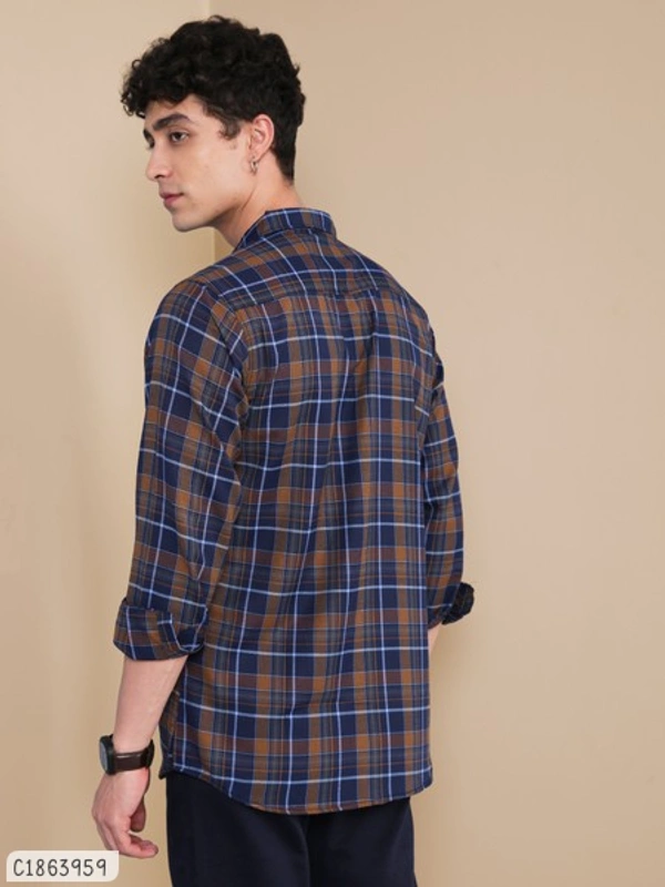 Blended Checked Full Sleeve - L