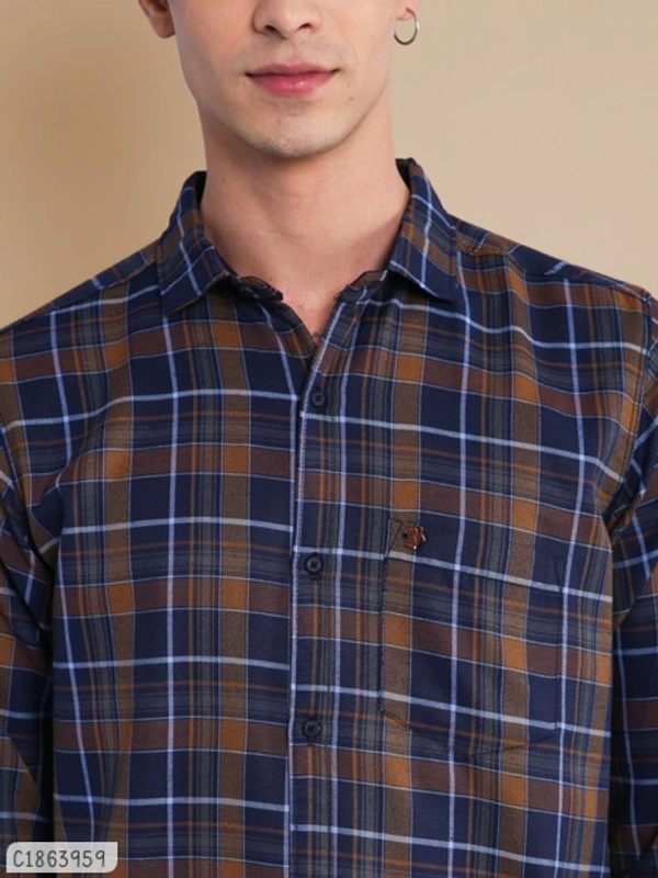Blended Checked Full Sleeve - XL