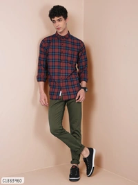 Blended Checked Full Sleeve - M