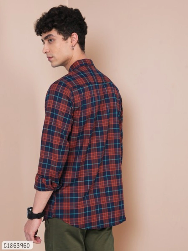 Blended Checked Full Sleeve - M