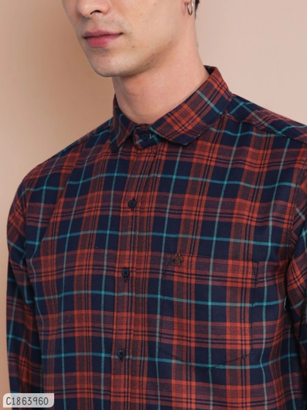 Blended Checked Full Sleeve - M