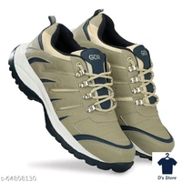 Trendy Mens Army Color Sports Shoe's - 7