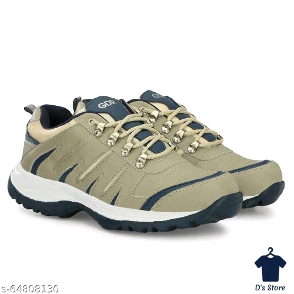 Trendy Mens Army Color Sports Shoe's - 8