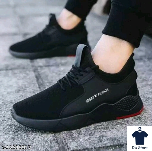 Mens Red Black Sports Casual Shoe's - 8