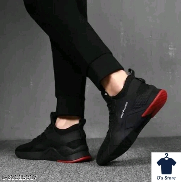 Mens Red Black Sports Casual Shoe's - 8