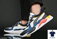 Mens Tri Color Fashionable Sports Shoe's - 8