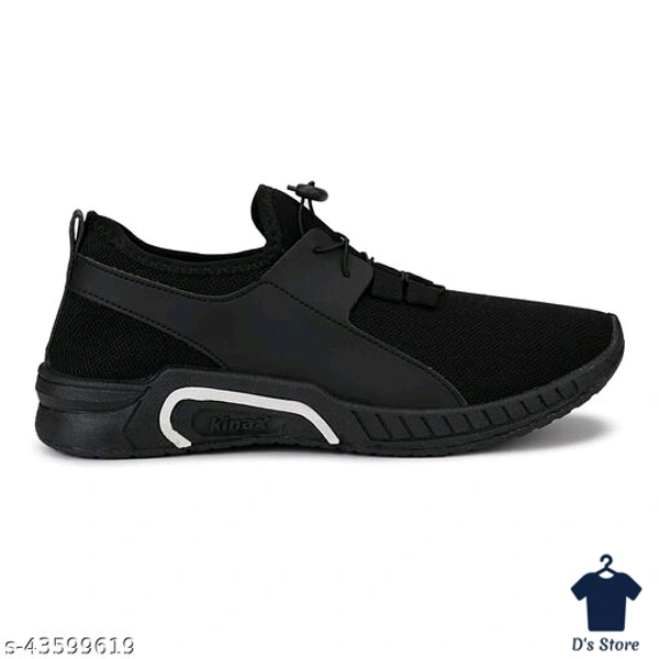 Mens Comfy Black Sports Shoe's - 10