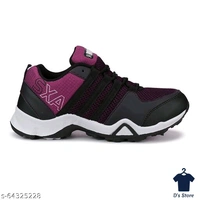 Mens Purple Black Sports Shoe's - 9