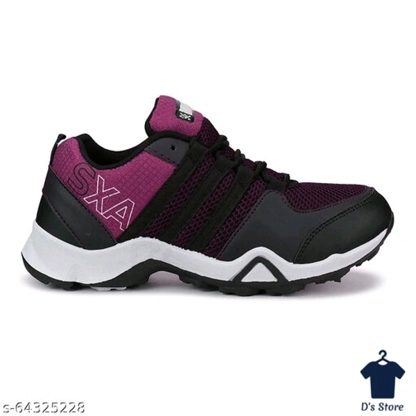 Mens Purple Black Sports Shoe's - 9
