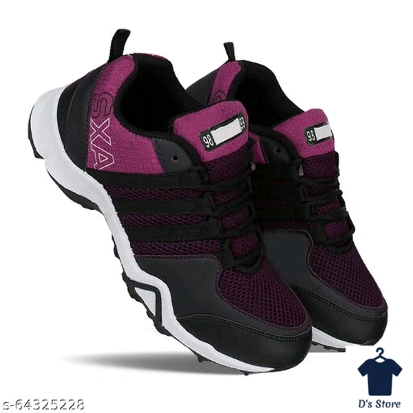 Mens Purple Black Sports Shoe's - 9