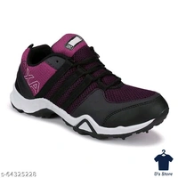 Mens Purple Black Sports Shoe's - 9