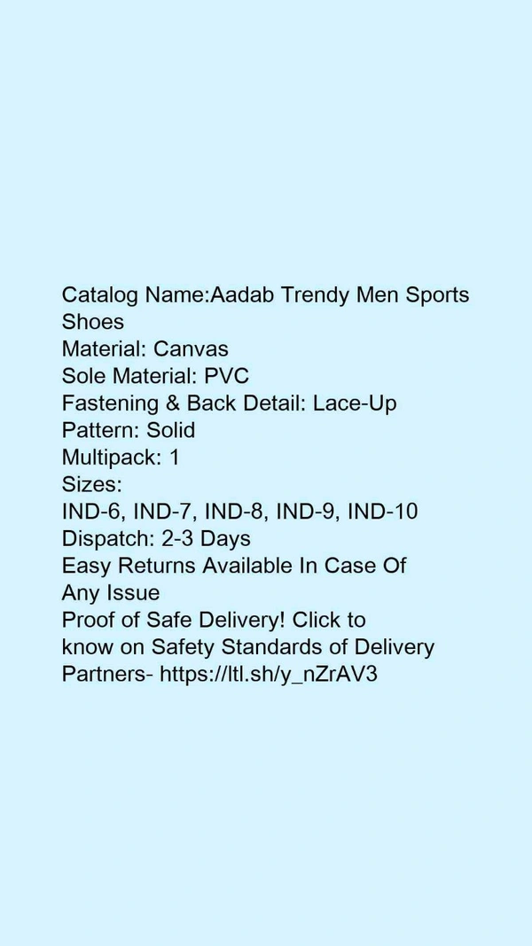 Mens Trendy And Stylish Blue Sports Shoe's - 10