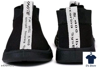 Fancy Mens Affordable Black Sneakers - 9