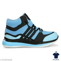Mens Uniq Blue Black Combination Sports Shoe - 10