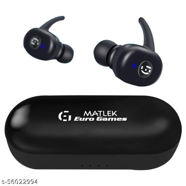 Matlex Bluetooth Earsbuds Earphones With Deep Bus  - Free Size