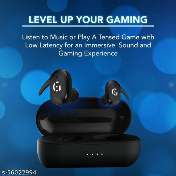Matlex Bluetooth Earsbuds Earphones With Deep Bus  - Free Size