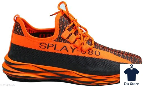 Orange Mens Sports Shoe's - 10