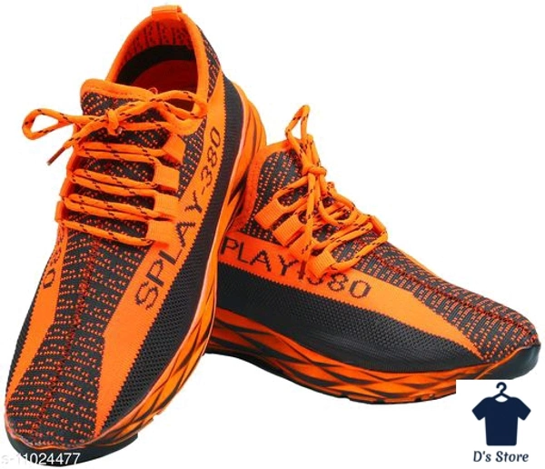Orange Mens Sports Shoe's - 10