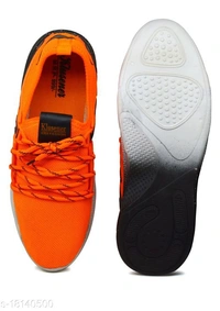 Mens Affordable Orange Sports Shoe's - 7