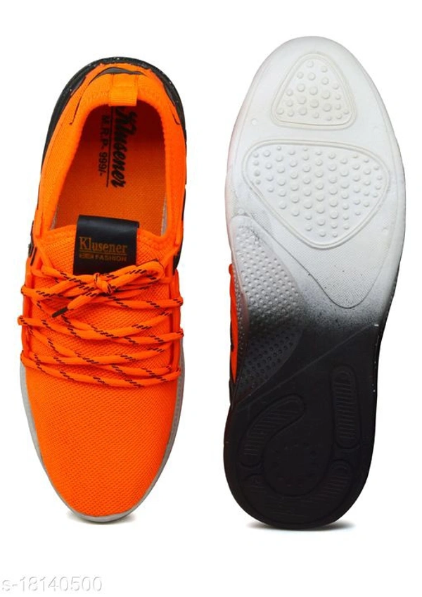 Mens Affordable Orange Sports Shoe's - 7