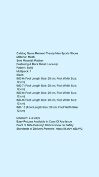 Mens Affordable Orange Sports Shoe's - 9