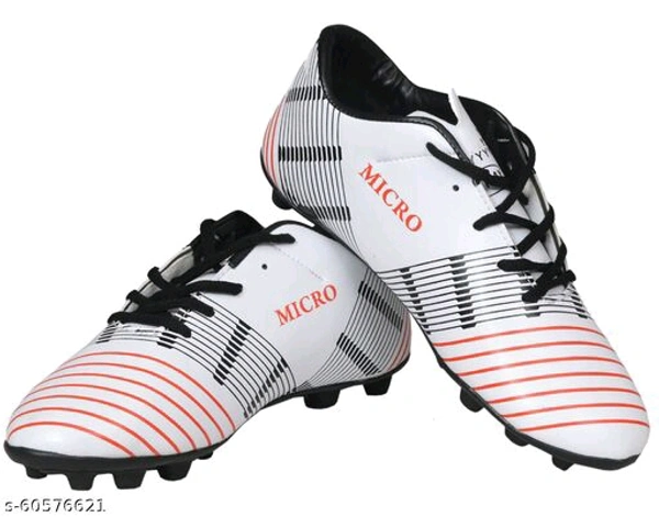 Men's White Running Football Shoe's - 6