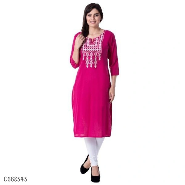 Women's Beautiful Cotton Kurtis  - M