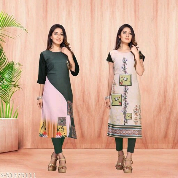 Women's Cotton Kurti Pack Of 2 - L