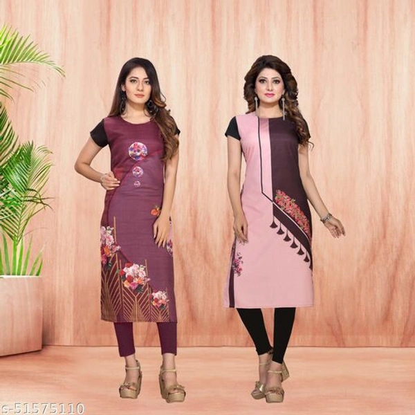 Women's Cotton Kurti Pack Of 2 - S