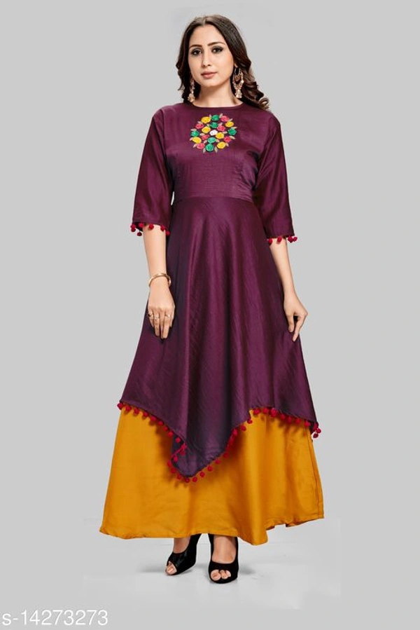 Women's Luxury Party Wear Kurti - S