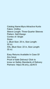 Women's Luxury Party Wear Kurti - M