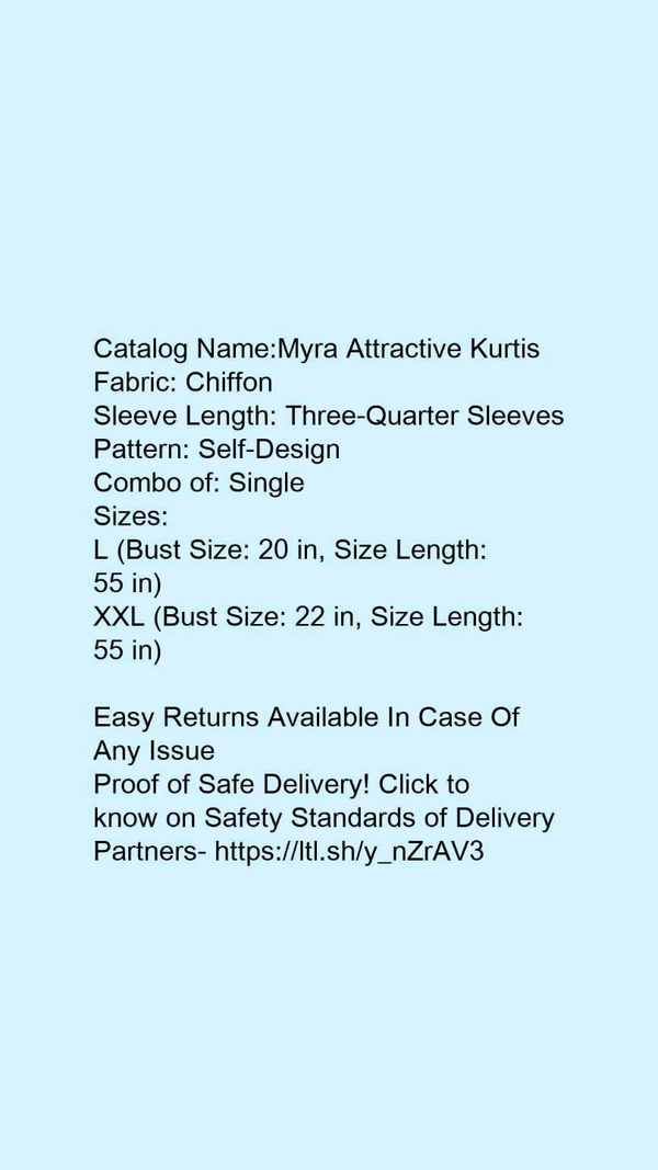 Women's Luxury Party Wear Kurti - M