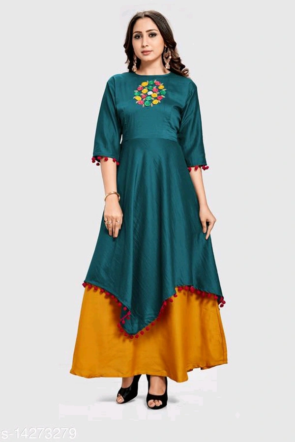 Women's Luxury Party Wear Kurti - XXL