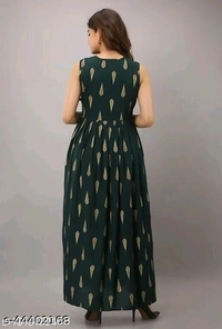 Women's Luxury Party Wear Kurti Green - XL