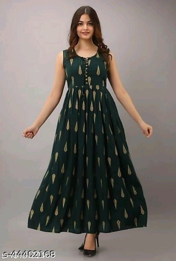 Women's Luxury Party Wear Kurti Green - XXL