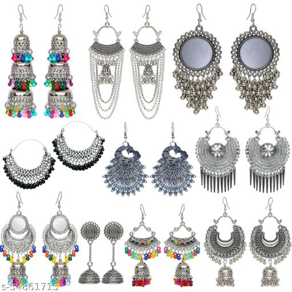 Combo Of 10 Earrings