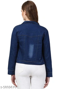 Graceful Women's Blue Denim Jacket - L