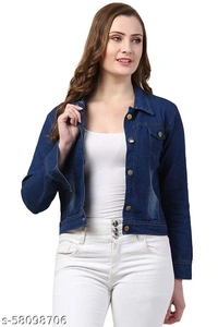 Graceful Women's Blue Denim Jacket - XL