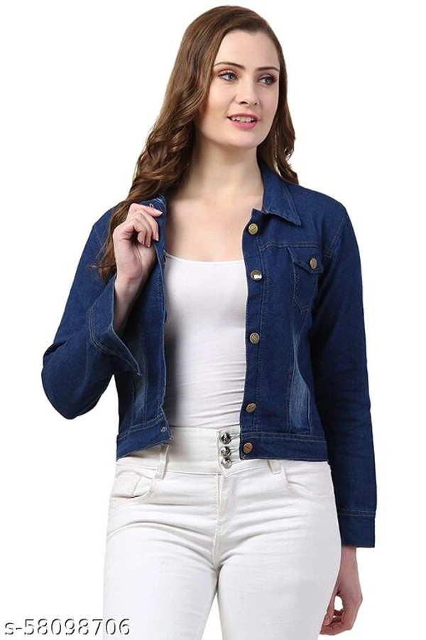Graceful Women's Blue Denim Jacket - XL
