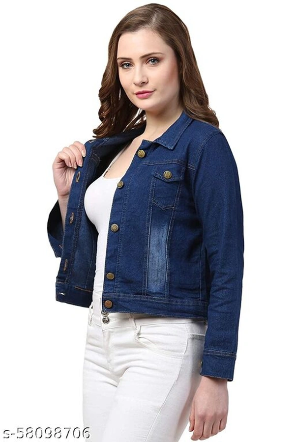 Graceful Women's Blue Denim Jacket - XL