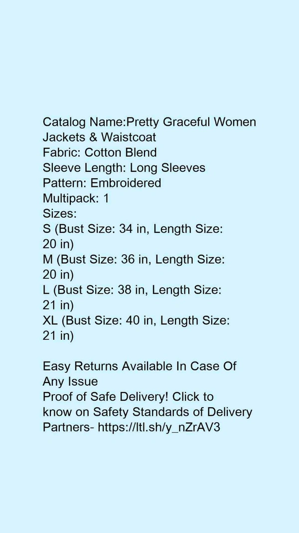 Women's Embroidery Printed Black Denim Jacket - M