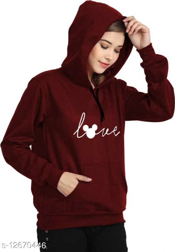 Women's Sweatshirt Maroon - L