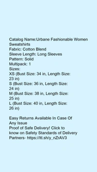 Women's Sweatshirt Blue - XS