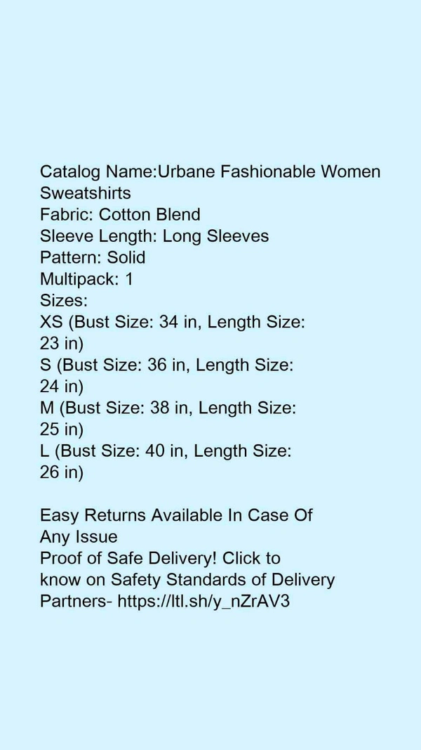 Women's Sweatshirt Blue - XS