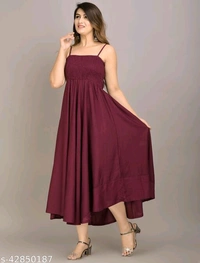 Season Dress Stylish Frock  - M
