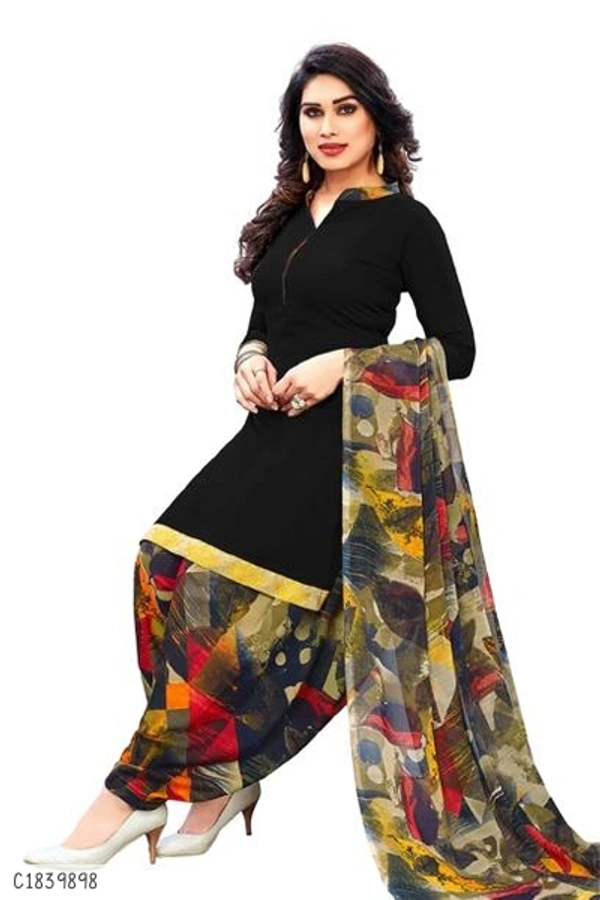 Elegant printed Creeper Dress Materials  - FreeSize 