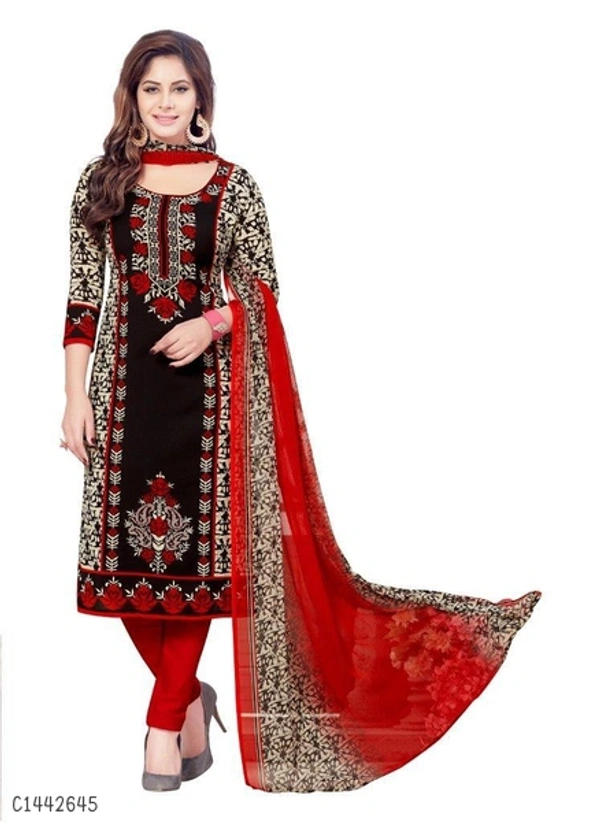 Preety Synthetic Printed Un Stritched Navratri Suits  - FreeSize